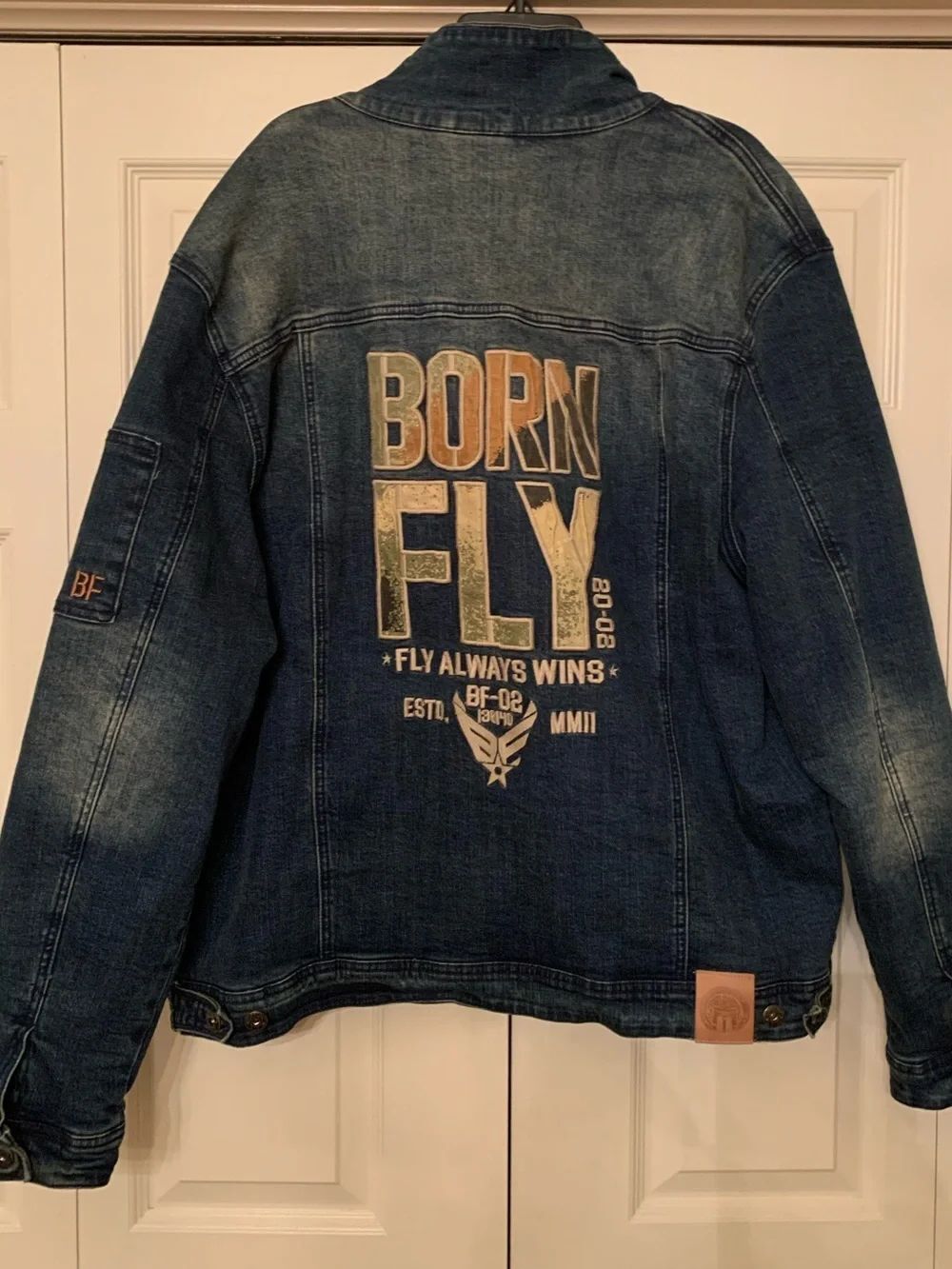 Born Fly Denim Jacket - Blue - Born Fly